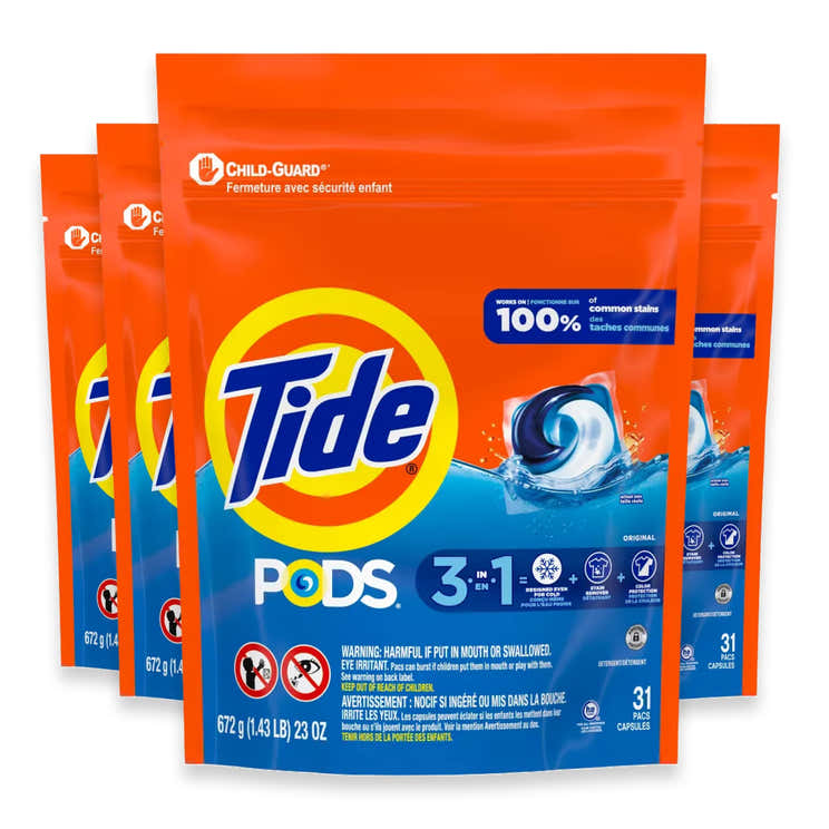 Tide PODS Laundry Detergent Pacs Original Scent - 31 Ct - 4 Pack | Tide - Pre Order