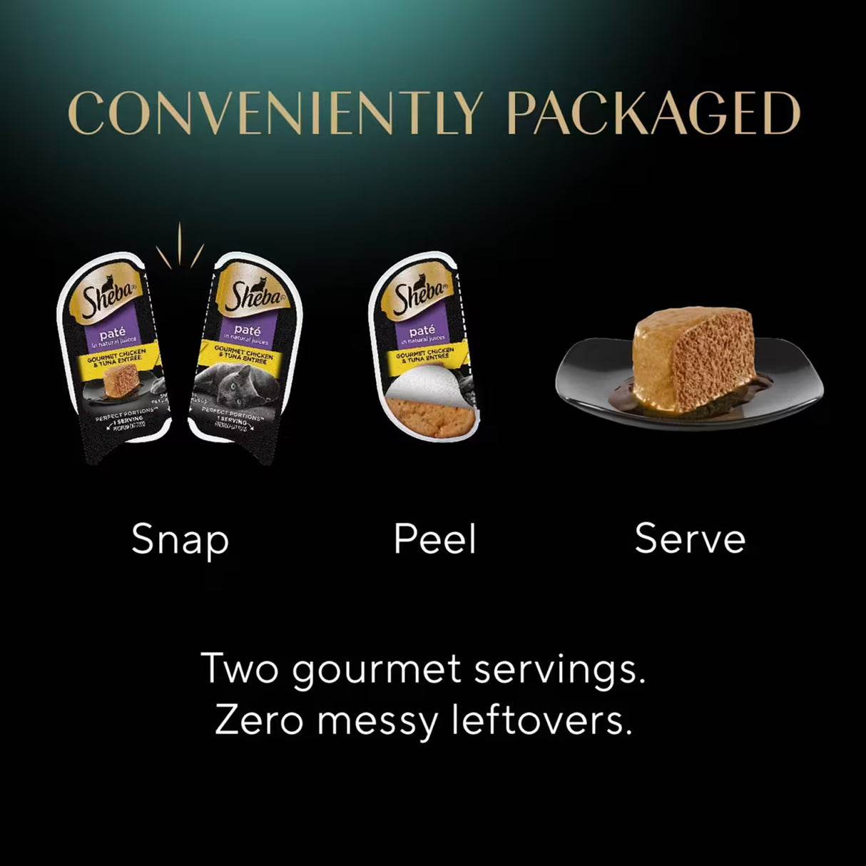 Sheba Perfect Portions Wet Cat Food Chicken & Tuna Entrée – 2.6 oz – 24 Pack