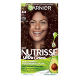 Garnier Nutrisse Ultra Crème Permanent Hair Color Kit, #434 Deep Chestnut Brown - 12 Pack