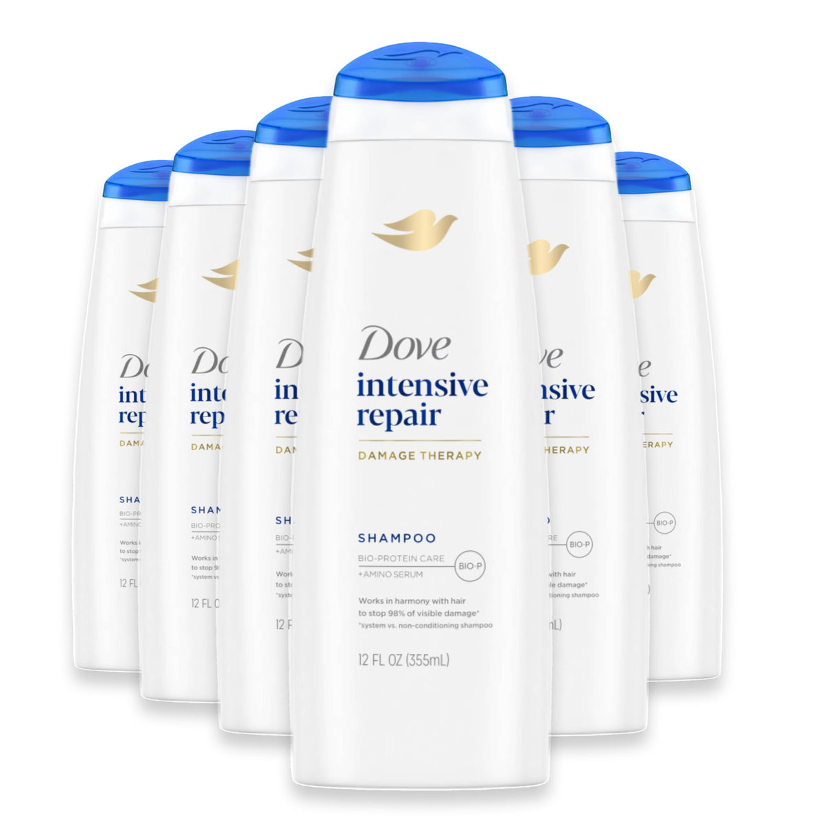 Dove - Shampoo Intensive Repair Damage Therapy - 12 Oz - 6 Pack