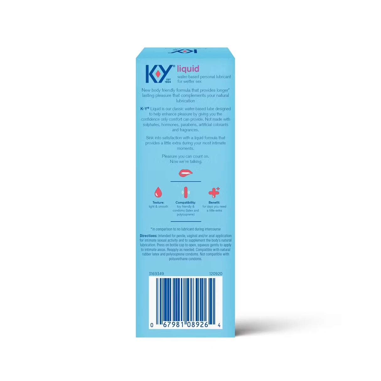 K-Y Liquid Classic Water-Based Personal Lubricant - 4.5 fl oz - 24 Pack