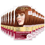 L’Oréal Excellence Creme Hair Color, #6R Light Auburn - 12 Pack