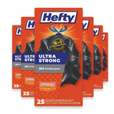 Hefty Ultra Strong Trash Bags 30 Gallon – 25 Count – 6 Pack