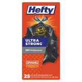 Hefty Ultra Strong Trash Bags 30 Gallon – 25 Count – 6 Pack