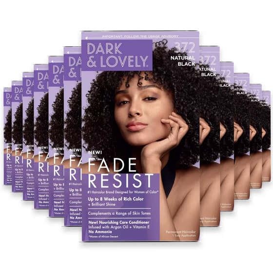 Dark &amp; Lovely Hair Color, #372 Natural Black Hair Color - 12 Pack | Dark and Lovely - Wholesale