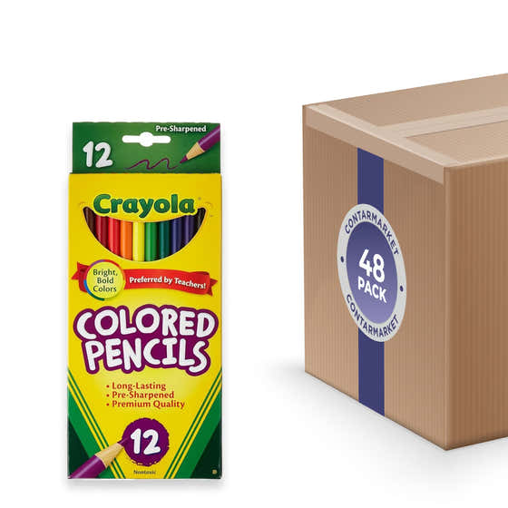Crayola Bright Colored Pencils 12 Count Pre-Sharpened - 48 Pack | Crayola - New Arrivals