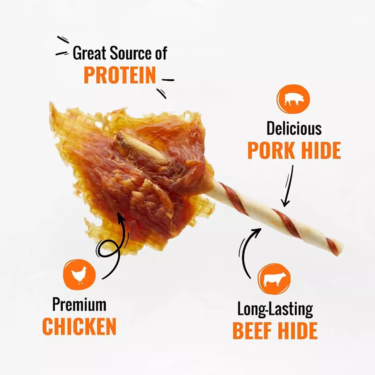 Good & Fun Pork, Beef & Chicken Wings – 12 oz – 12 Pack