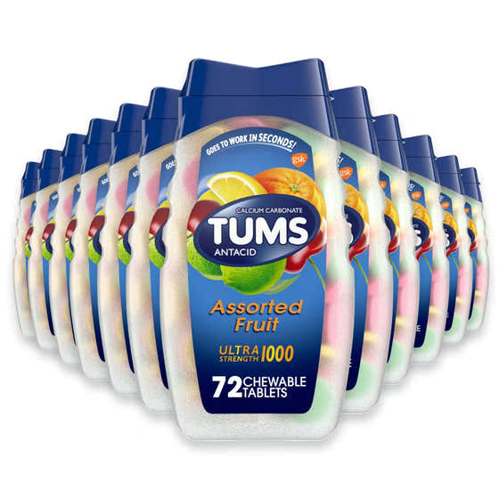 TUMS Ultra Strength Antacid Tablets Assorted Fruit, 72 Ct - 24 Pack | Tums - Tums