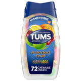 TUMS Ultra Strength Antacid Tablets Assorted Fruit, 72 Ct - 24 Pack