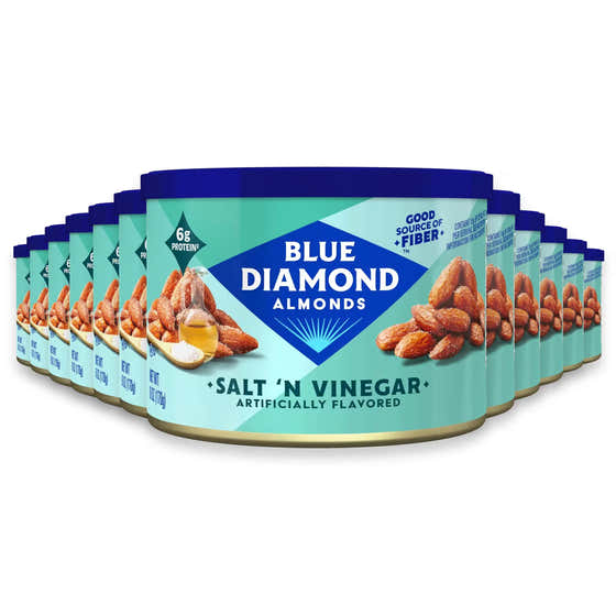 Blue Diamond Bold Salt &amp; Vinegar Almonds - 6 oz - 12 Pack | Blue Diamond - Smart Sourcing