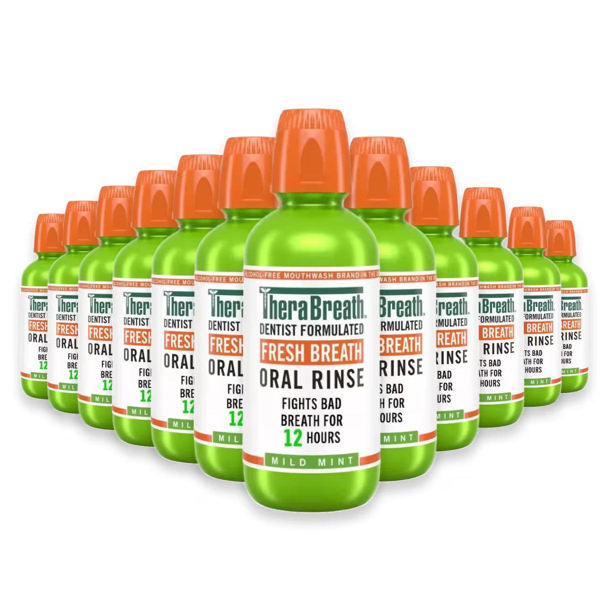 TheraBreath Oral Rinse Original – 16 oz – 12 Pack