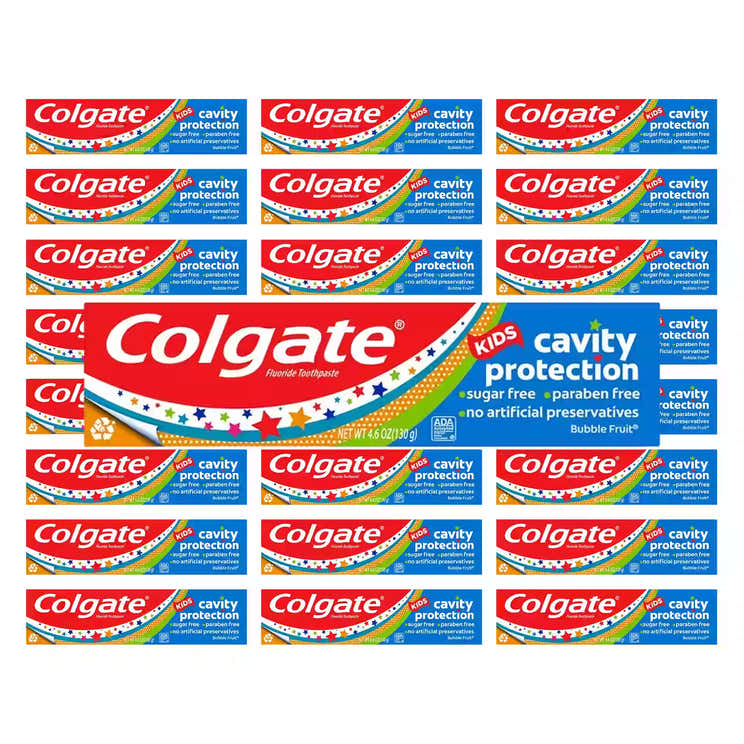 Colgate Kids Toothpaste, Bubble Fruit  4.6oz - 24 Pack | Colgate - Pre Order