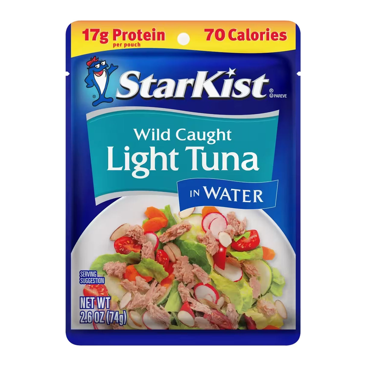 StarKist Chunk Light Tuna in Water Pouch – 2.6 oz – 24 Pack