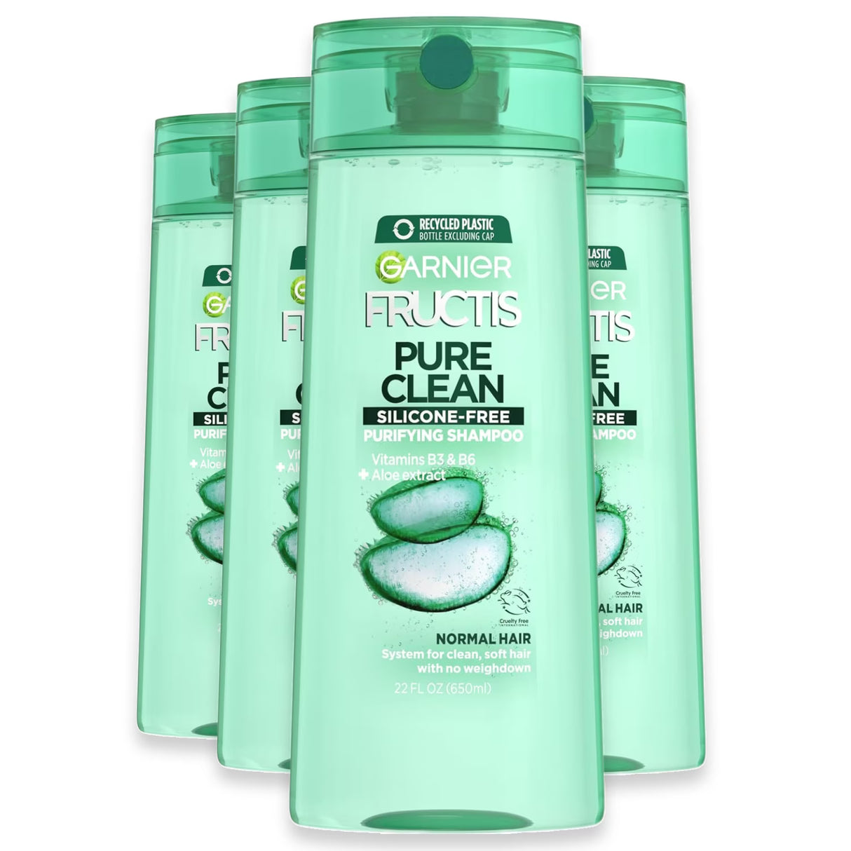 Garnier Fructis Aloe Clean Shampoo - 22oz - 4 Pack