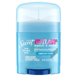 Secret Outlast, Invisible Solid antiperspirant & deodorant, Completely Clean Travel Size- 0.5 Oz -  24 Pack