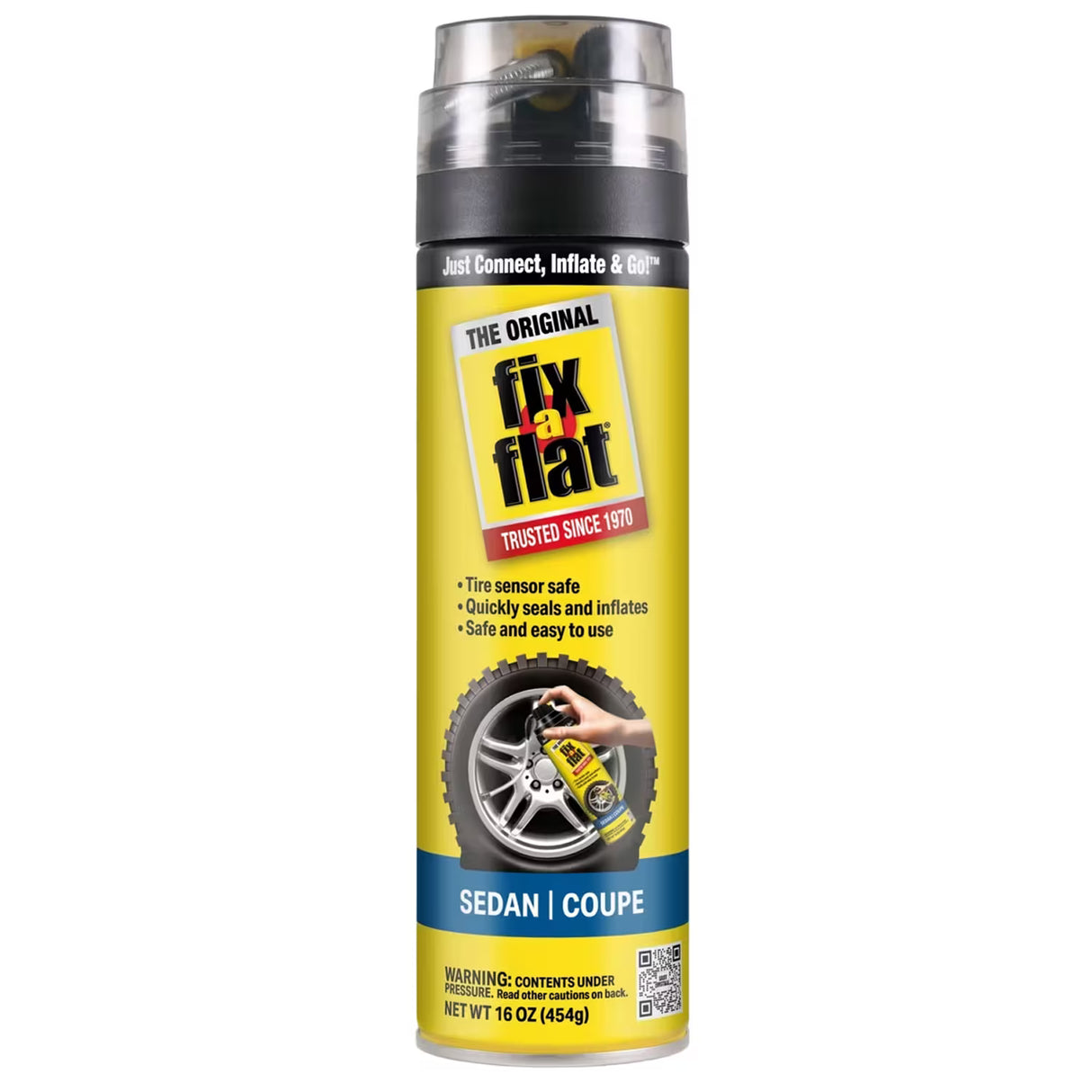 Fix-a-Flat Tire Inflator and Sealant with Hose, 16 oz - 6 Pack
