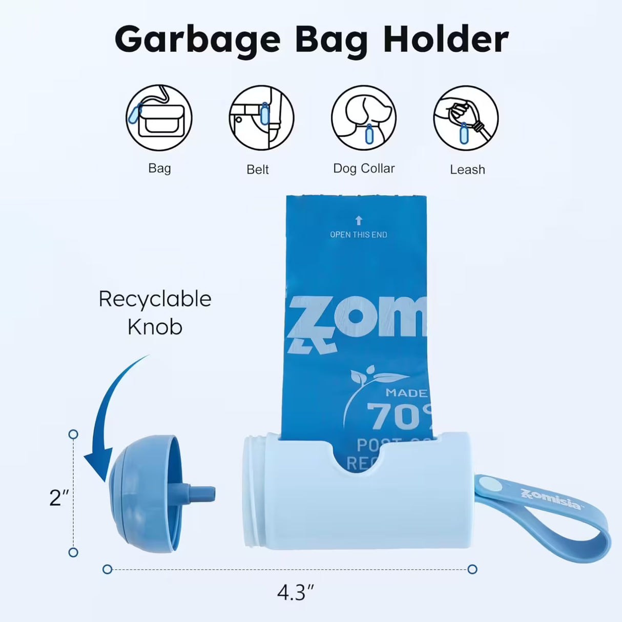 Zomisia Lavender Scented Dog Poop Bags, 18 Rolls - 270 Bags