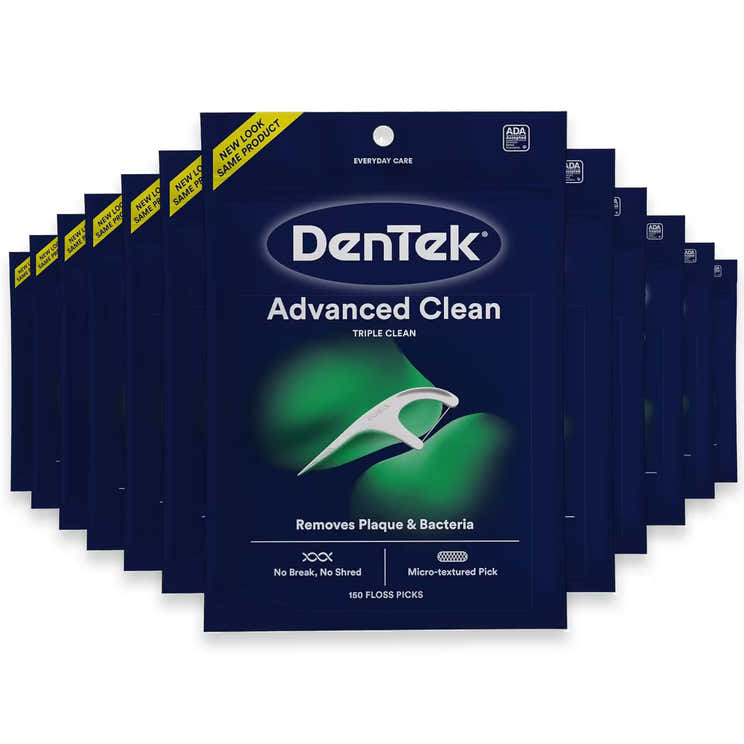 DenTek Triple Clean Floss Picks, 150 Ct - 30 Pack | DenTek - Pre Order