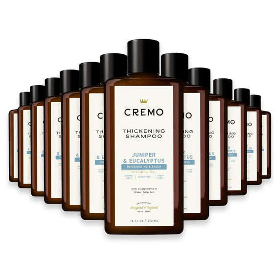 Cremo Thickening Shampoo, Juniper and eucalyptus - 16 oz - 12 Pack | Cremo - New Arrivals