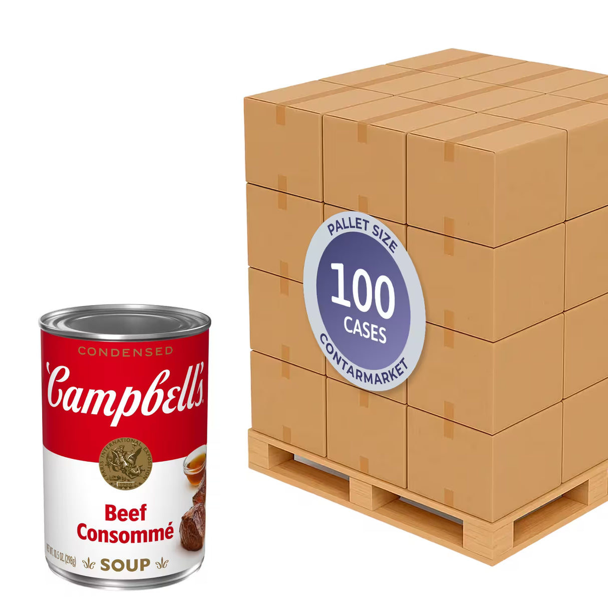 Campbell's Condensed Beef Consommé Soup – 10.5 oz – 12 Pack - 100 cases pallet