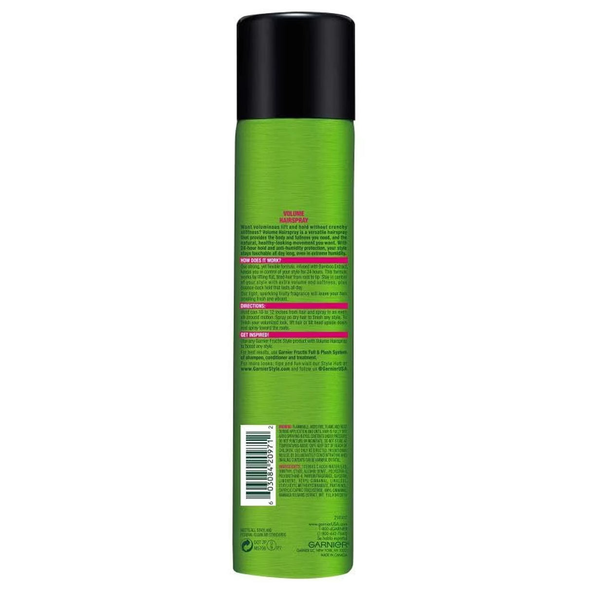 Garnier Fructis Style Full Control Anti-Humidity Ultra Strong Hold Hairspray - 8.25 oz - 6 Pack