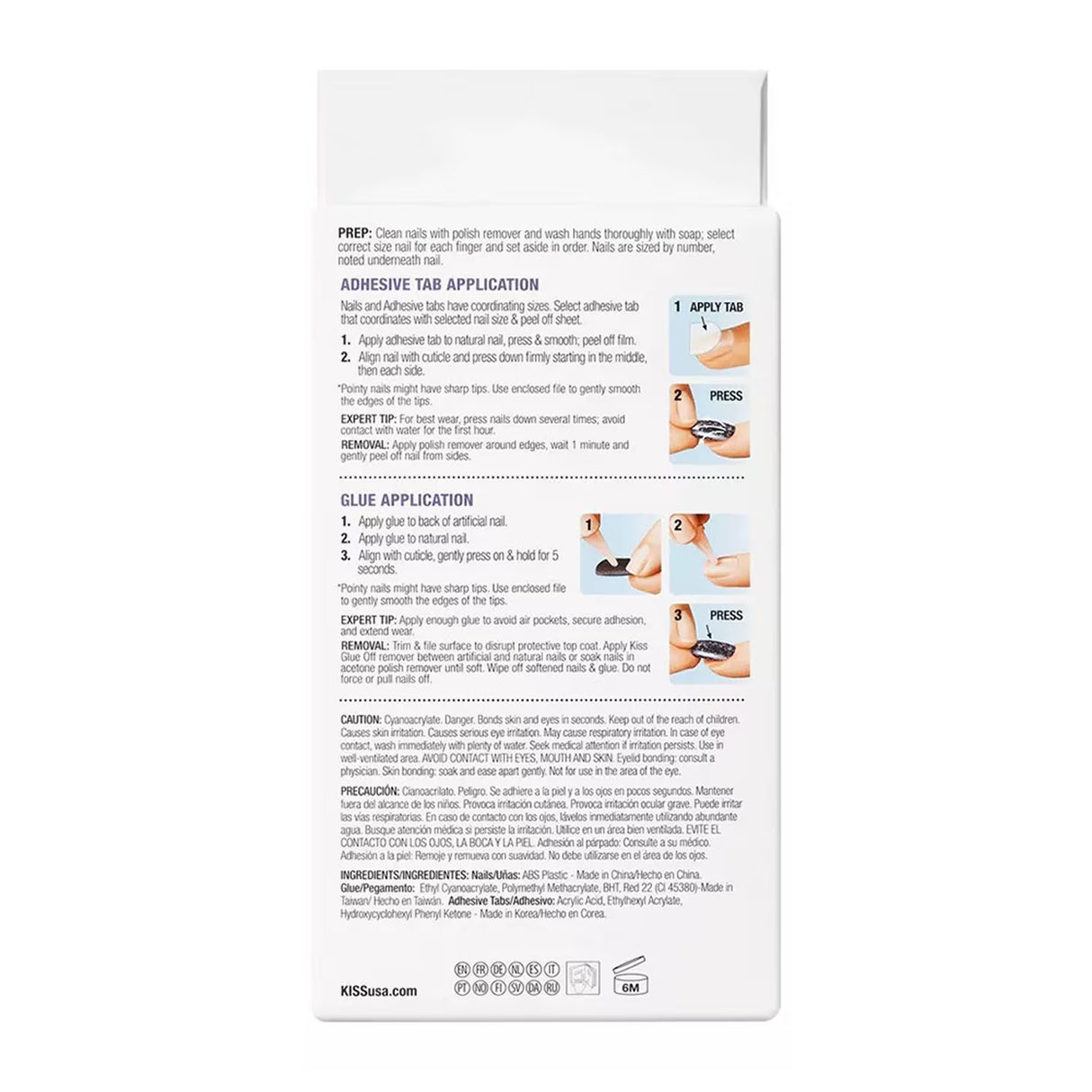 KISS Gel Fantasy Nails Whatever – Press-On Nails – 36 Pack