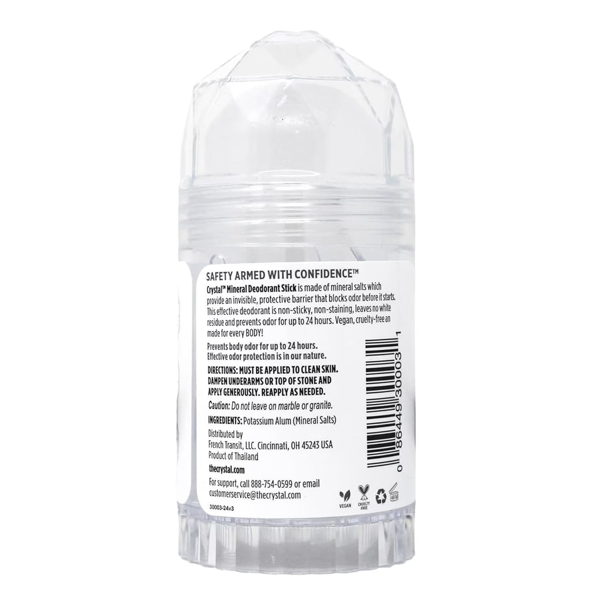 Crystal Body Deodorant Stick Unscented 4.25oz - 48 Pack