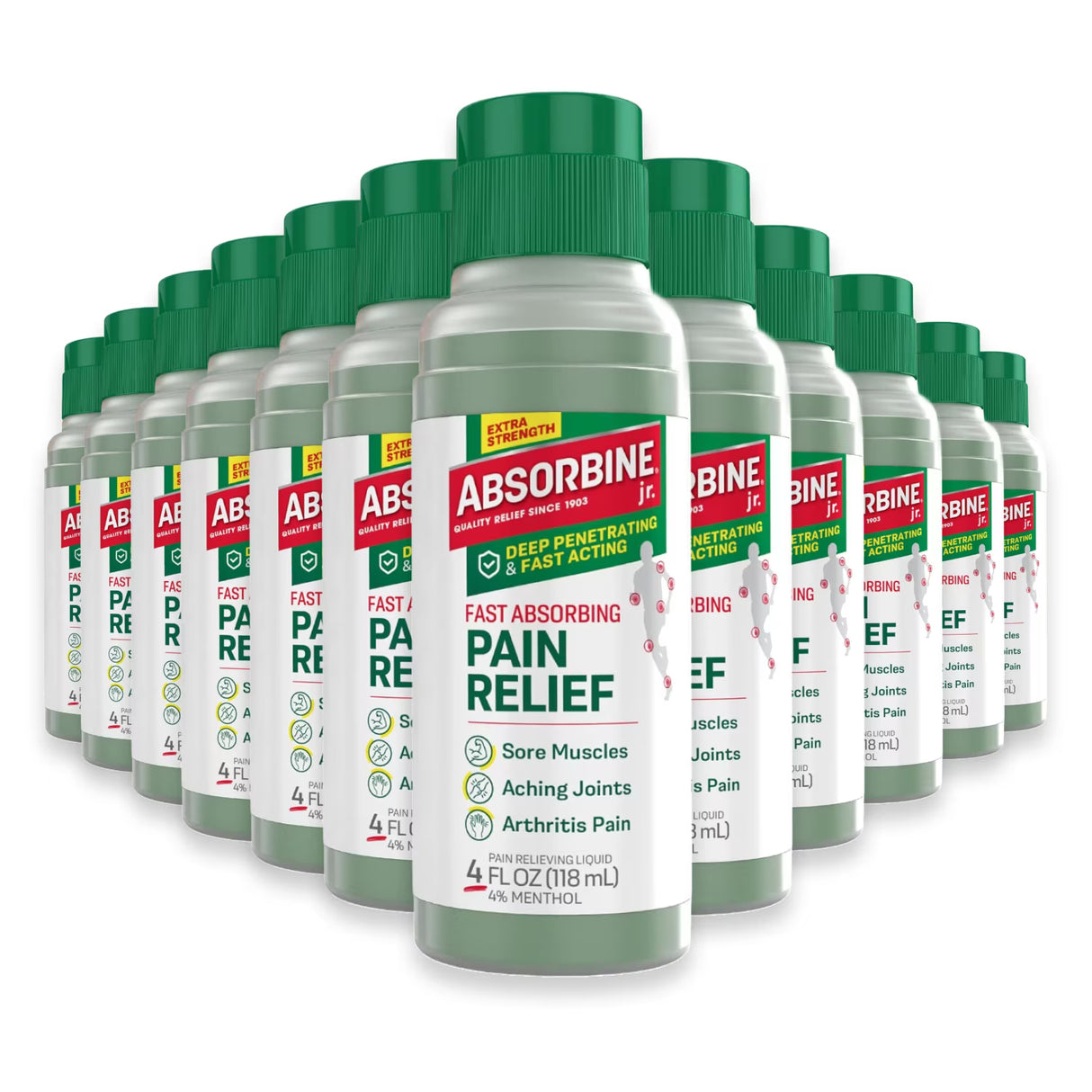 Absorbine Jr. Original Pain Relief Liquid - 4 oz - 12 Pack