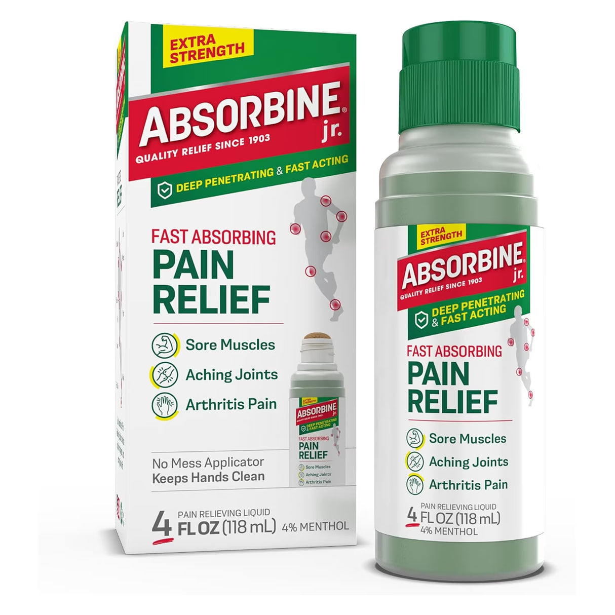 Absorbine Jr. Original Pain Relief Liquid - 4 oz - 12 Pack