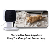 Energizer Connect Smart Wi-Fi 2K Foldable Indoor Camera, White