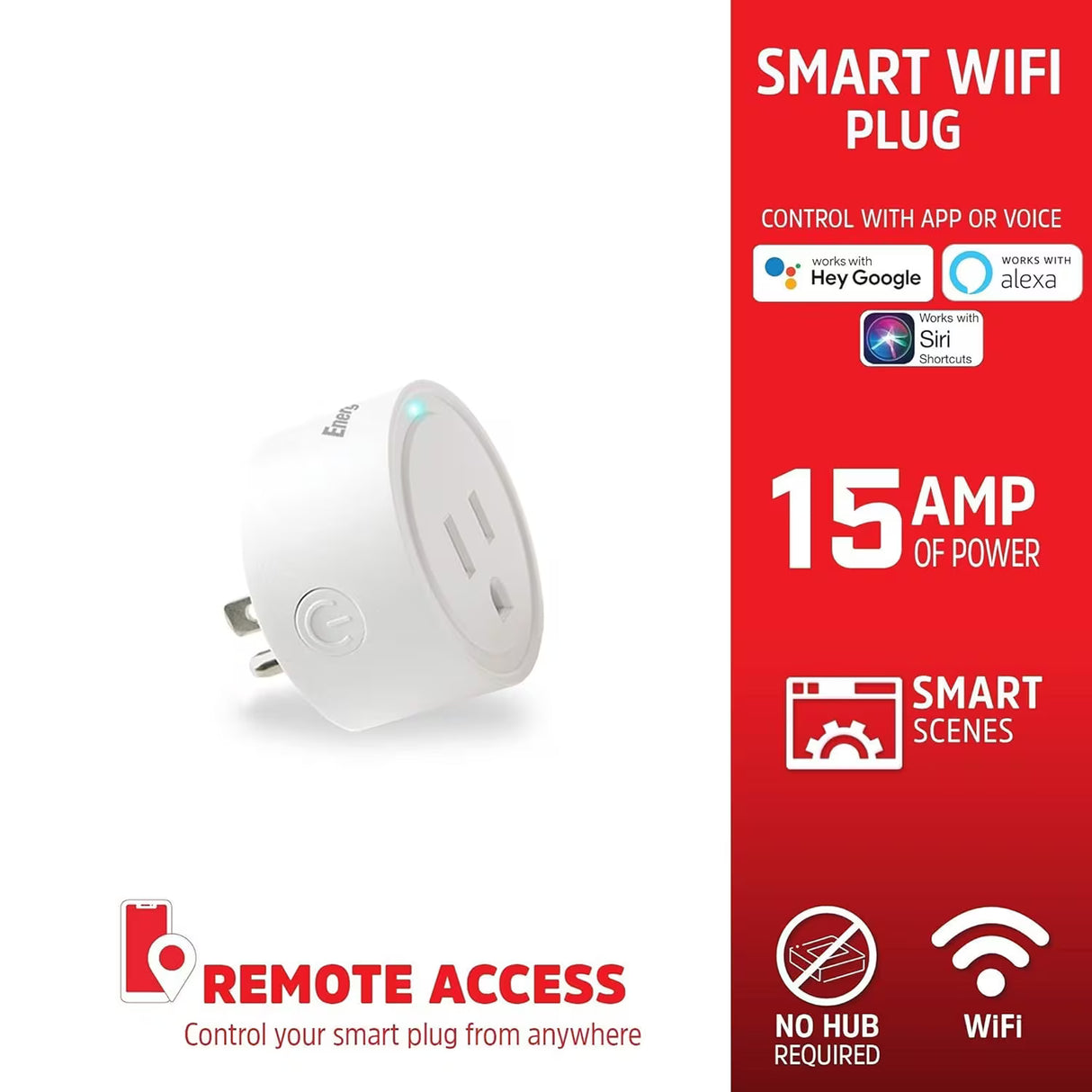 Energizer Connect Smart Wi-Fi Indoor Plug, 2 pk.