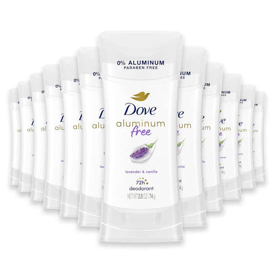 Dove 0% Aluminum Lavender &amp; Vanilla Deodorant - 2.6 oz - 12 Pack | Dove - Wholesale