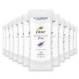 Dove 0% Aluminum Lavender & Vanilla Deodorant - 2.6 oz - 12 Pack