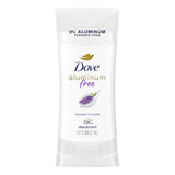 Dove 0% Aluminum Lavender & Vanilla Deodorant - 2.6 oz - 12 Pack