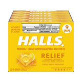 HALLS Relief Honey Lemon Cough Drops Sticks – 9 Ct – 480 Pack