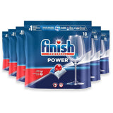 Finish Power Dishwasher Tabs - 18ct - 6 Pack
