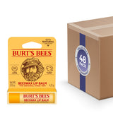 Burt's Bees Beeswax Lip Balm Tube Blister Pack – 0.15 oz – 48 Pack