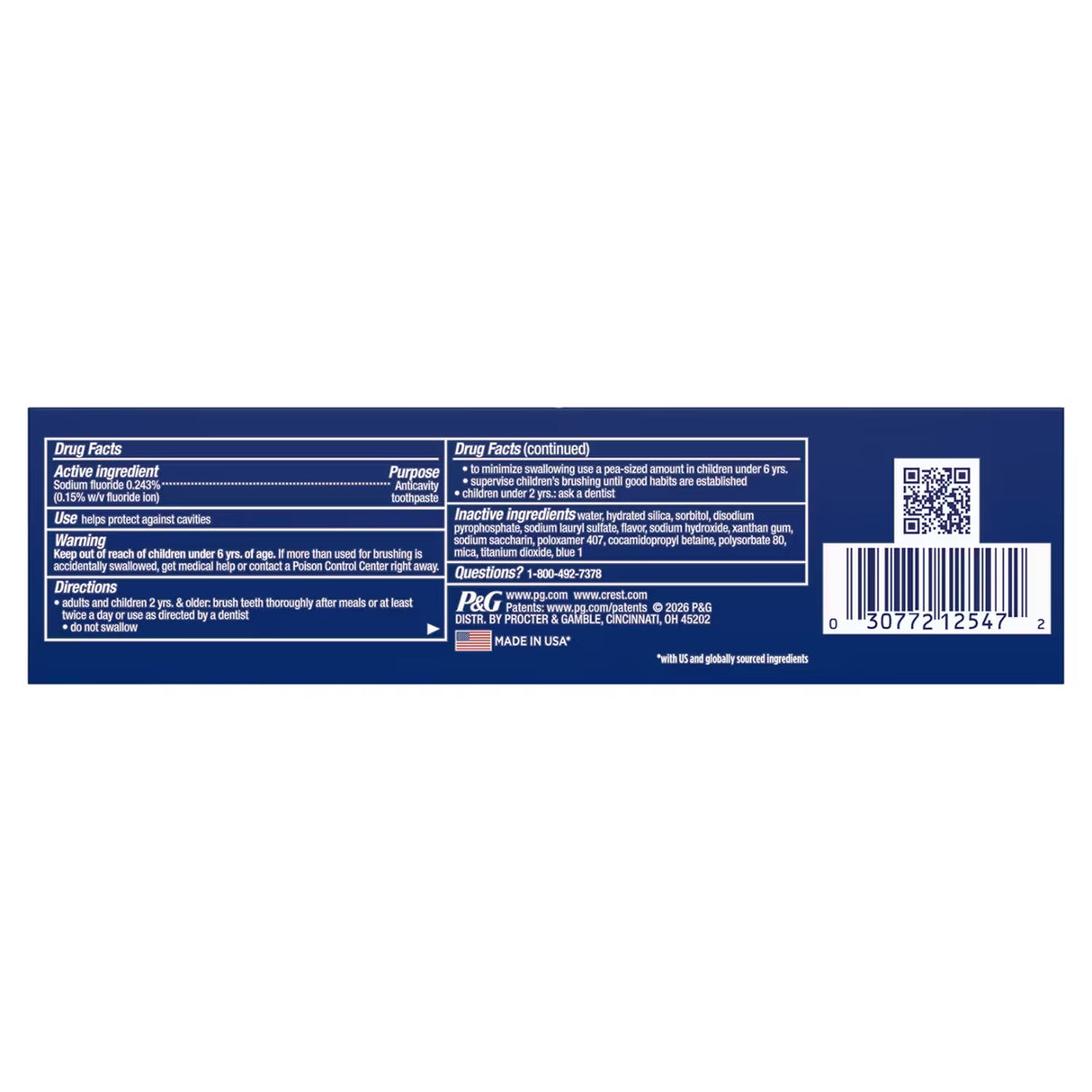 Crest 3D White Radiant Mint Toothpaste, 3.3 oz - 24 Pack