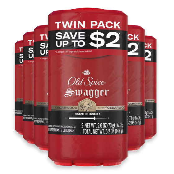 Old Spice Red Zone Swagger Invisible Solid Antiperspirant Deodorant, 2.6 oz - Twin Pack - 6 Pack | Old Spice - New Arrivals