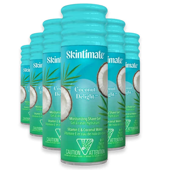Skintimate Coconut Delight Moisturizing Shave Gel - 7 oz - 6 Pack | Skintimate - Free Shipping 120