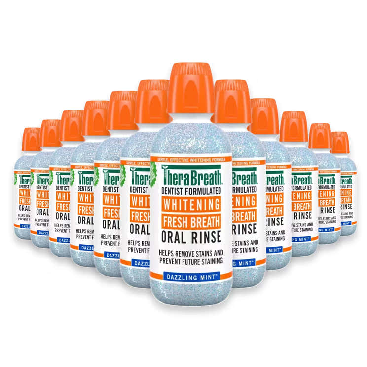 TheraBreath Whitening Oral Rinse 16 oz – 12 Pack | TheraBreath - Pre Order