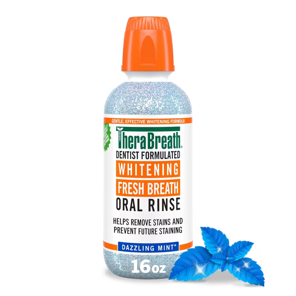 TheraBreath Whitening Oral Rinse – 16 oz – 12 Pack