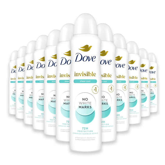 Dove Advanced Care Invisible Sheer Fresh Antiperspirant Deodorant Spray - 3.8 oz - 12 Pack - Dove Advanced Care Invisible ...