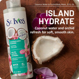 St. Ives Coconut Water & Orchid Body Wash - 22oz - 4 Pack