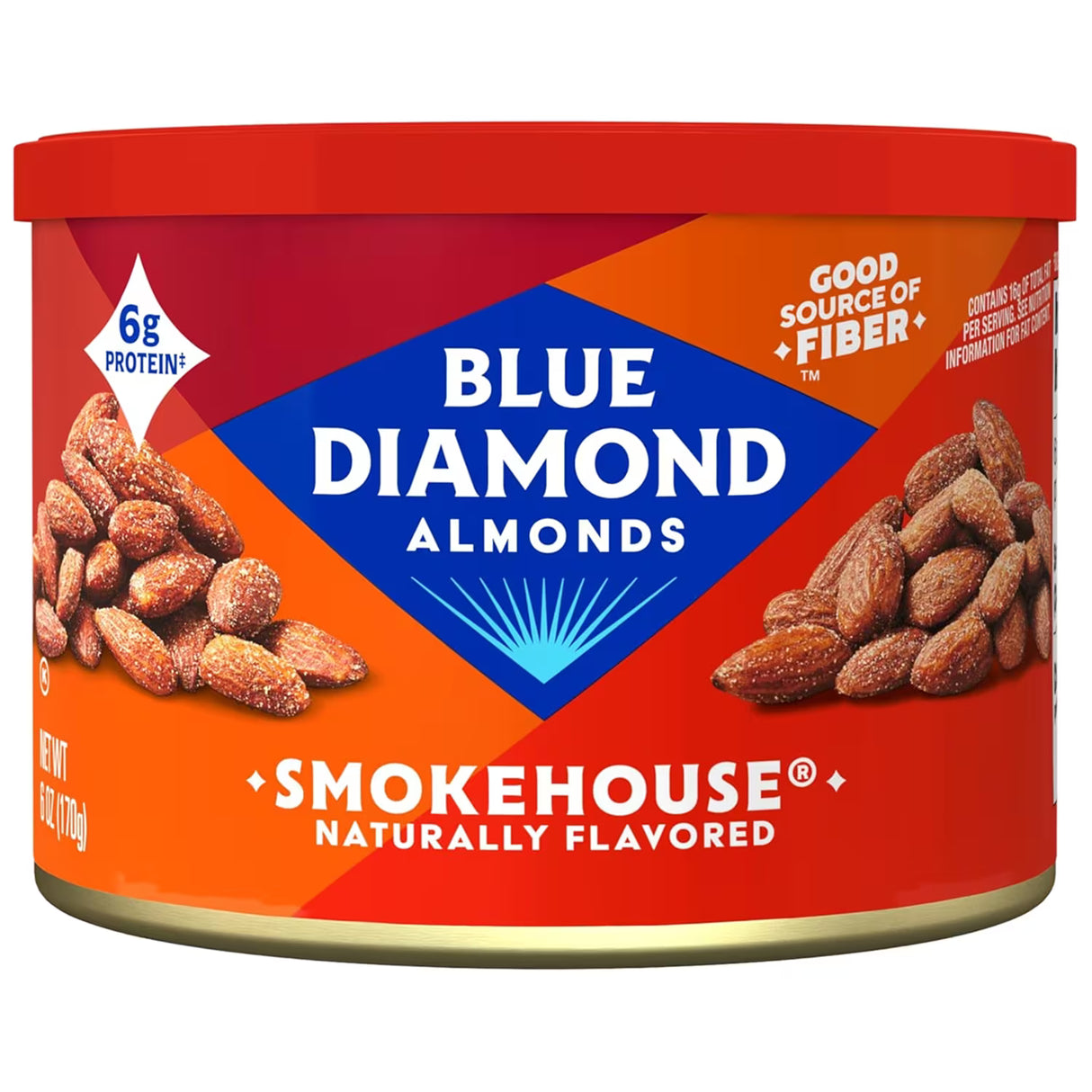Blue Diamond Smokehouse Seasoned Almonds - 6 oz - 12 Pack
