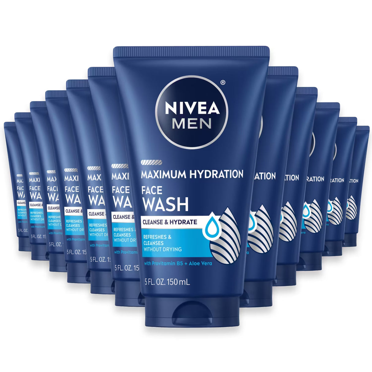 NIVEA MEN Maximum Hydration Face Wash, 5 oz - 12 Pack
