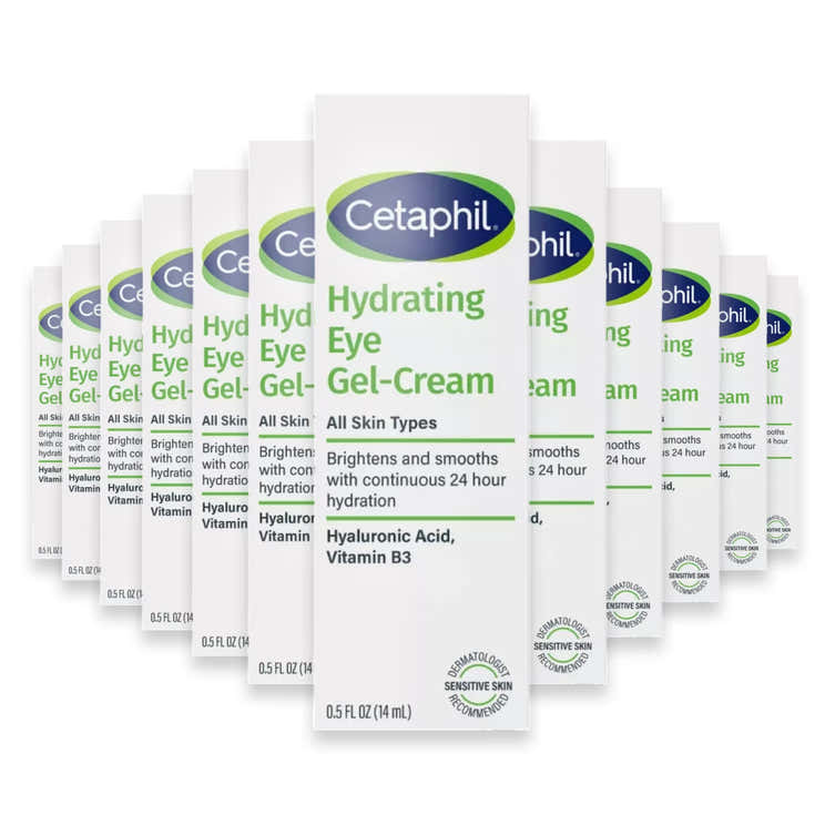 Cetaphil Hydrating Eye Gel Cream – 0.5 oz – 12 Pack | Cetaphil - Pre Order