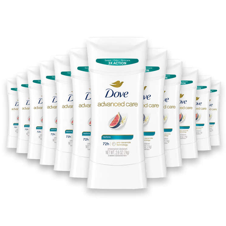 Dove Advanced Care Deodorant Stick Restore, 2.6 oz – 12 Pack | Dove - Pre Order