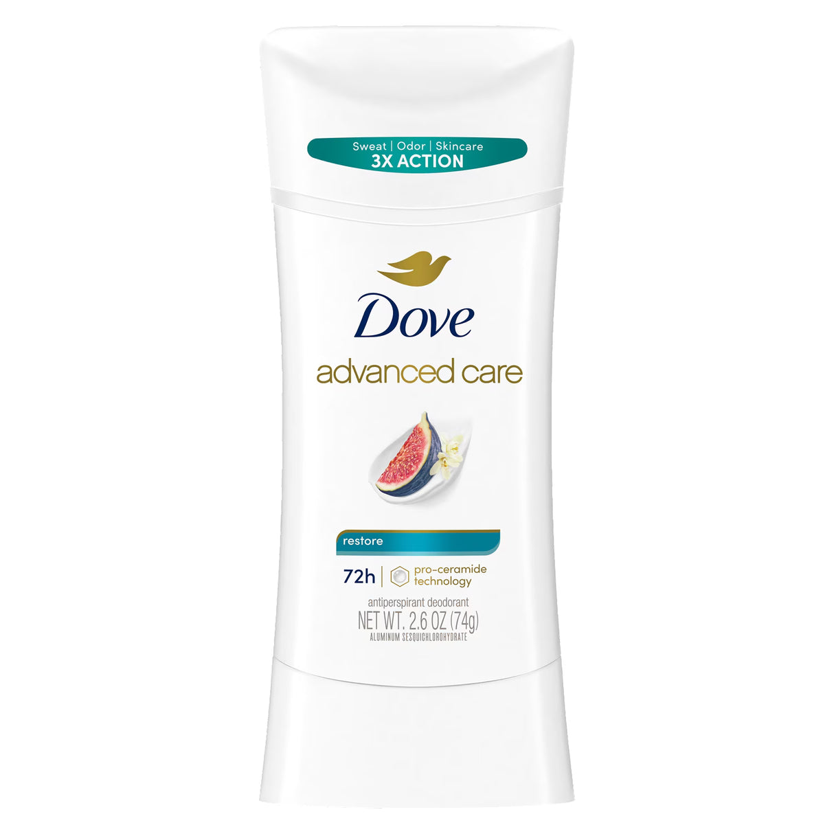 Dove Advanced Care Deodorant Stick Restore, 2.6 oz – 12 Pack