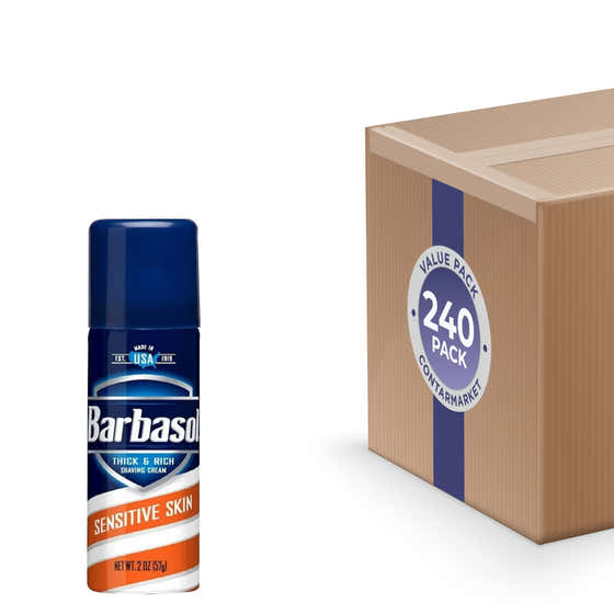 Barbasol Shave Cream Sensitive Skin – 2 oz – 240 Volume Pack | Barbasol - member5%